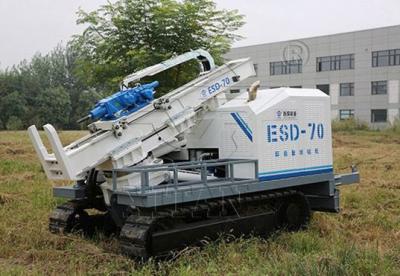 China Direct Push SPT Sampling Hydraulic Crawler Rotary Drilling Rig for Soft Soil in Pakistan à venda