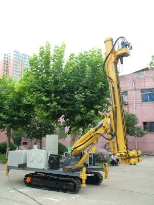 China tipo accionado plataforma de perforación de la correa eslabonada del motor diesel del motor eléctrico de 110mm-400m m de la construcción en venta