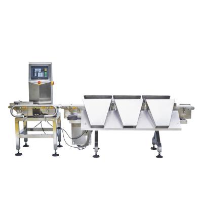 China Multi Sorting Conveyor Weight Checker , High Accuracy Online Food Weighing Machine for sale