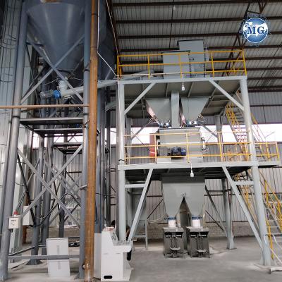 China PLC Gypsum Plaster Tile Adhesive Mixing Machine Dry Mix Powder Mortar Plant for sale