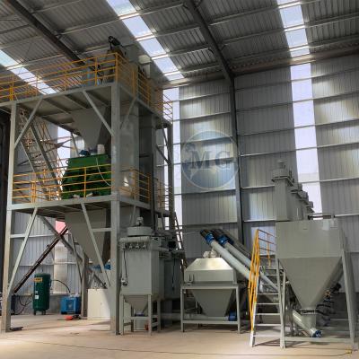 China 4m Height Automatic Tile Adhesive Production Line With Batching & Packaging System for sale