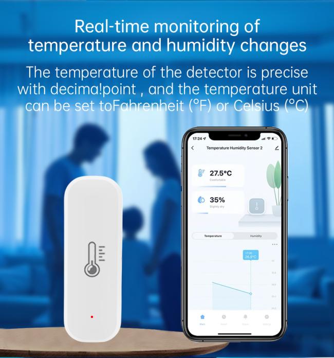 Smart WiFi Room Thermometer Hygrometer in commercial setting