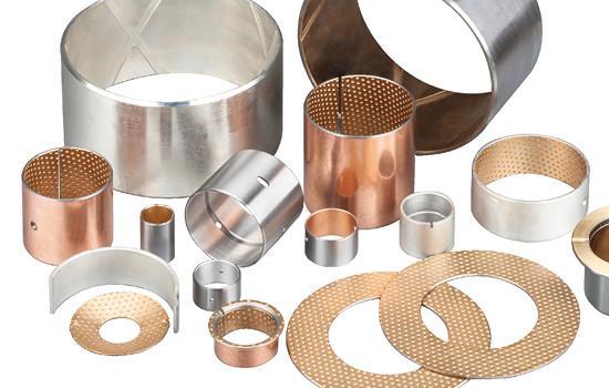 China Jf800 Gunmetal Bronze Bimetal Bearing Bushes Groove Design wholesale