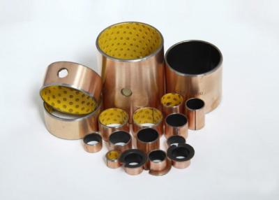 China POM Bearing Lined With Bronze , Powder Sintered Metal Bearings And Steel Backed for sale