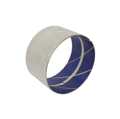 China Metal Polymer Plain Bearings With Blue POM Coated Self Lubricating for sale