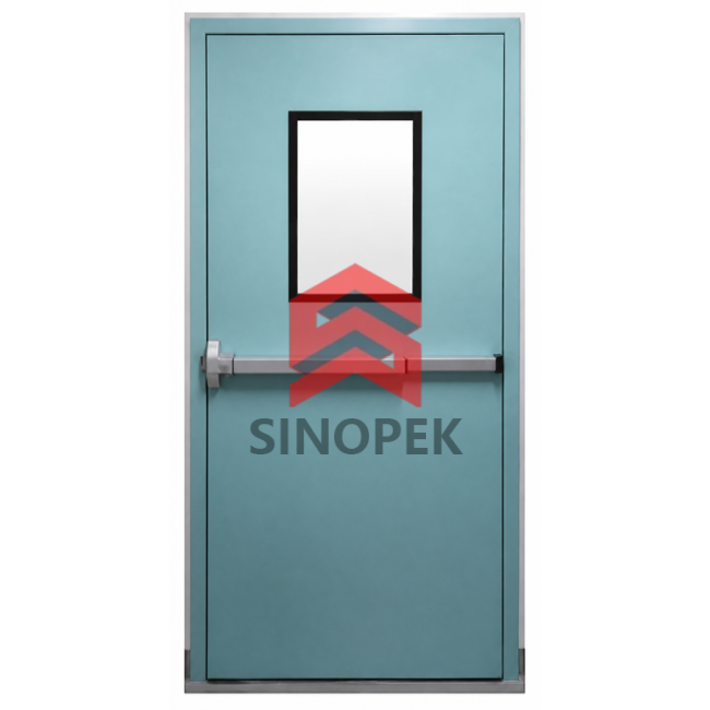 Cleanroom fire exit door