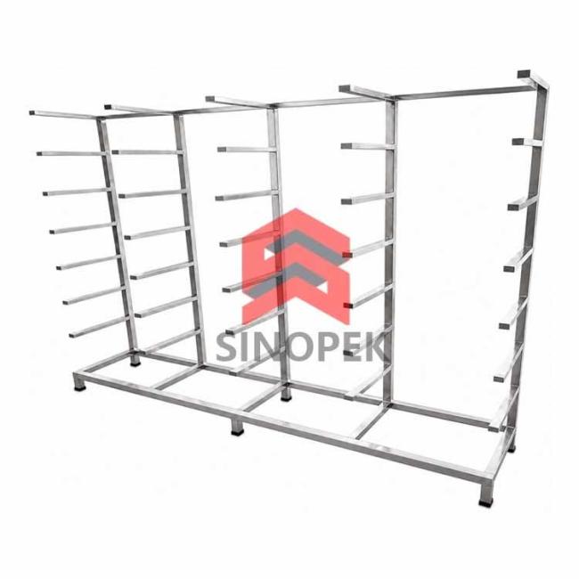 Cleanroom Grade Instrument Basket Storage Rack