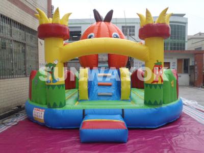 China Pumpkin Inflatable Fun City For Festival Party , Halloween Inflatable Castle for sale