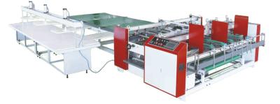 China 90m / Min Semi Automatic Folder Gluer Two Pieces Joint Gluer for sale