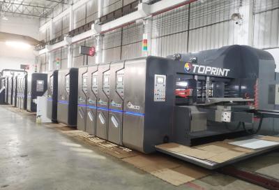 China Flexo automatizado completo corrugou a folha/minuto da máquina de impressão 300 da caixa à venda