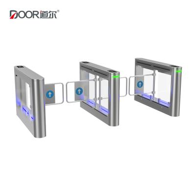 China Pedestrian Waist High Turnstile Security System Swing Gates With Tailgating Detection for sale