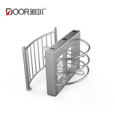 中国 入口のスマート カードのアクセス管理 システムが付いている半分の高さの回転木戸のゲートの回転木戸のドア 販売のため