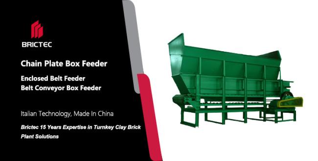 Chain plate box feeder in brick production line