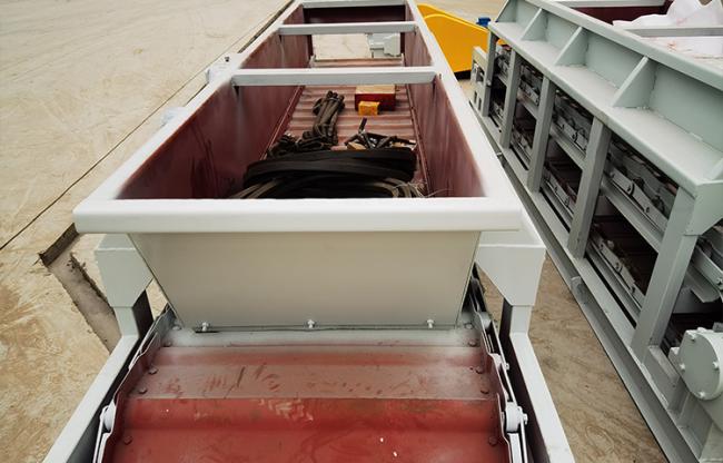 Chain plate box feeder features demonstration