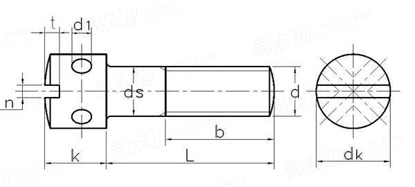 DIN404 lead seal screw Slotted single hole meter screws