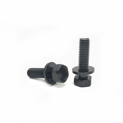 China High-Strength External Hexagon Combined Screw With Flat Pad Carbon Steel for sale