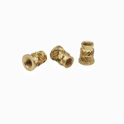 China Double Twill Copper Nut Copper Insert Copper Flower Mother Hot Melt Injection Nut Copper Insert Nut for sale
