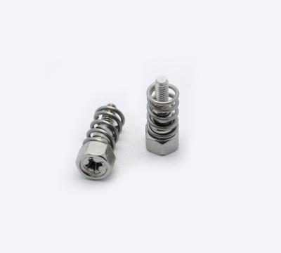 China GB Spring Loaded Screw Fasteners Snap Studs M2.5 M3 Soundproof for sale