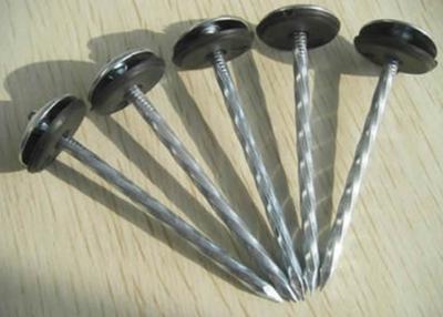 China Umbrella Corrugated Galvanized Roofing Nails 2.5inch OEM for sale
