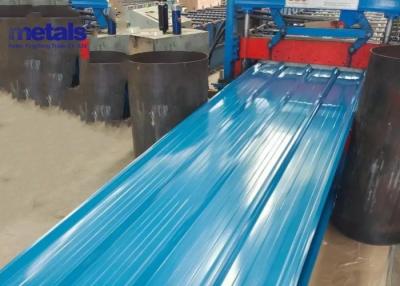 China Prepainted PPGL PPGI Steel Coils Galvanized Corrugated Metal Roofing Sheet for sale