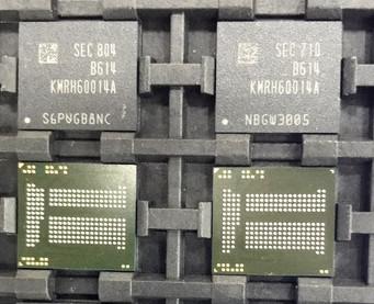 中国 EMCPのメモリー チップKMRH60014A-B614 （64+32 EMCP D3 LPDDR3-1866MHz）のメモリー チップの貯蔵 販売のため