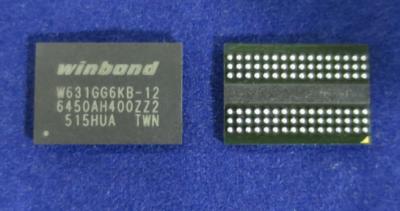 China Microprocesador de regulador paralelo seguro de memoria Flash de la copita de W631gg6kb-12 Ic 1g 96wbga en venta