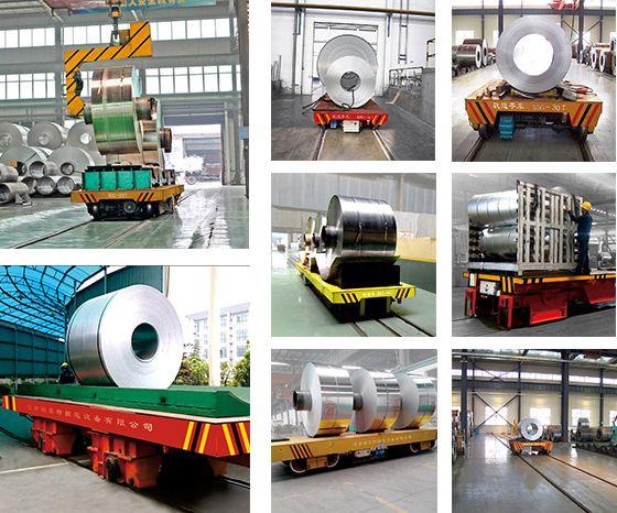 200-ton automatic transfer trolley in industrial setting