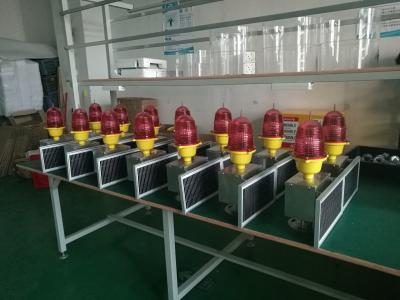 China Electric Power Tower Solar Powered Emergency Lights Red FAA L810 Low Intensity for sale