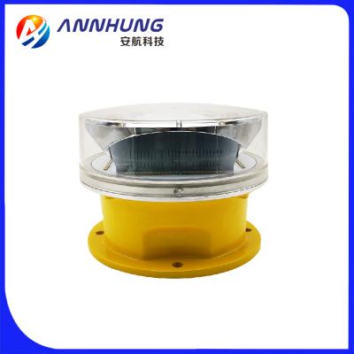 China Ultra High Intensity Solar Aviation Obstruction Light FAA Type B Aircraft Warning System for sale