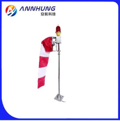 China Helipad landing lights wind cone, red white, heliport Internally Illuminated wind indicator light for sale