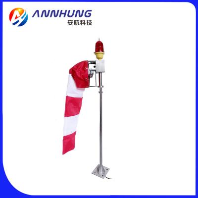 China Internally Illuminated Heliport Wind Cone Windsock IP65 Stainless Steel 304 Pole en venta