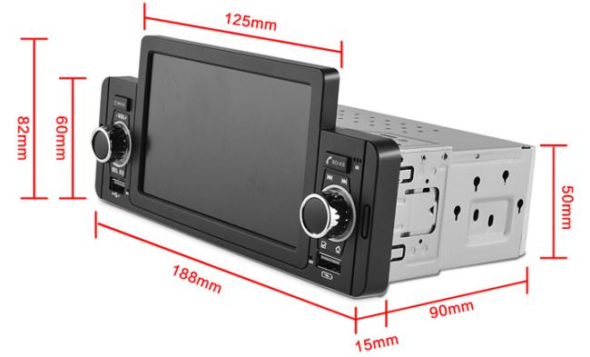 Car Stereo with Backup Camera, Auto GPS Navigation System for Android 9.1 with WiFi Bluetooth Radio Receiver 7in Touchscreen LCD Monitor,in-Dash Multimedia Video Playe