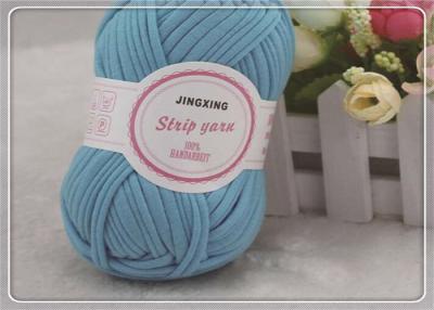 China Colorful Dyed Hand Knitted Strip Yarn Fancy Yarn For Clothes Scarves for sale