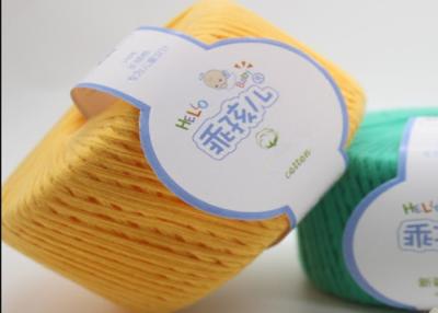 China 100% Cotton Knitting Yarn , Colorful Hand Knitting Yarn For Baby Wear ,  ISO Approved for sale