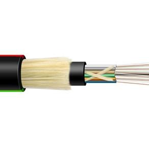 China Cable de fribra óptica del solo modo de ADSS, cable de fribra óptica aéreo de 48 bases de 150 metros en venta