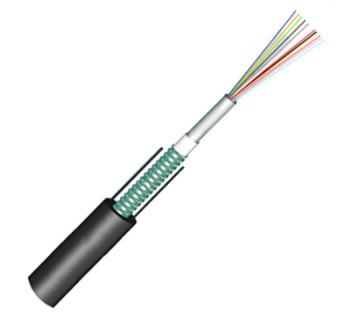China G652D Direct Bury Fiber Optic Cable , GYXS Outdoor Armored Cable for sale