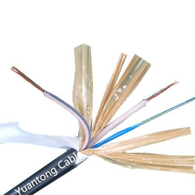 China 6C Hybrid Composite Cable , G657a2 PBT Hybrid Fiber Optic Cable for sale