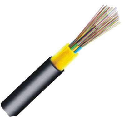 China Stranded ADSS Fiber Optic Cable 12 Core All Dielectric Self Supporting for sale