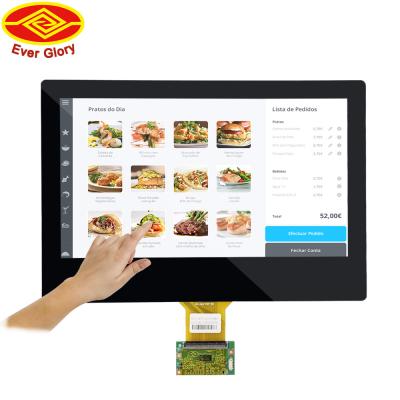 China 13.3 Inch Industrial Touch Panel PCAP Touch Screen Transparent Tempered Glass Material for sale