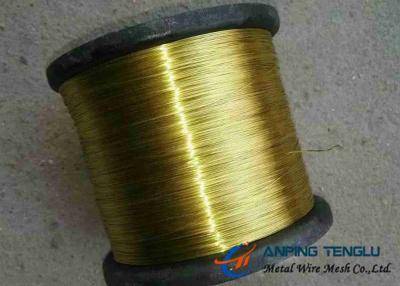 China Golden Color 2.5 Mm Brass Wire Alloy Copper And Zinc Abrasion Corrosion Resistance for sale
