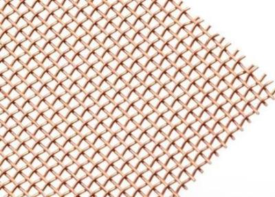 China Coarse Copper Woven Wire Mesh For Dressing Up House Openings From 0.053