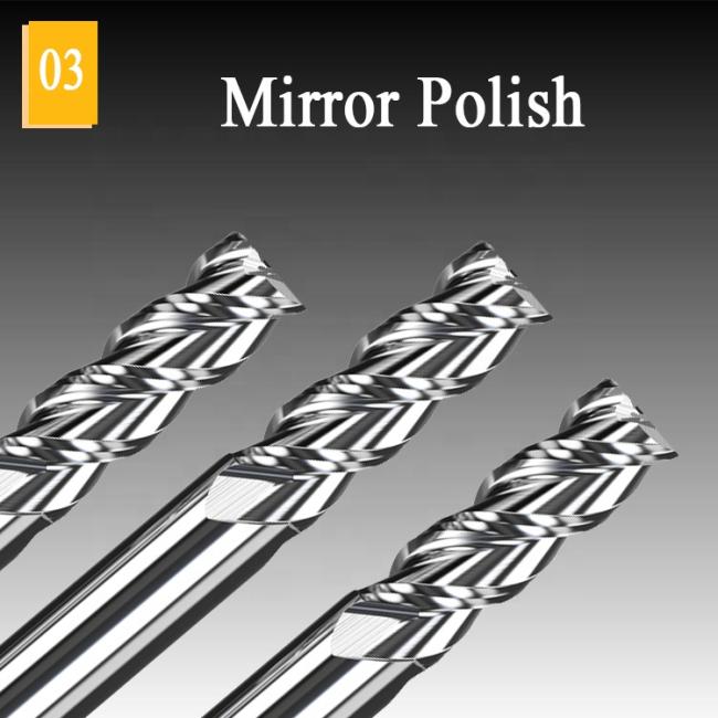Precision carbide end mill for industrial use