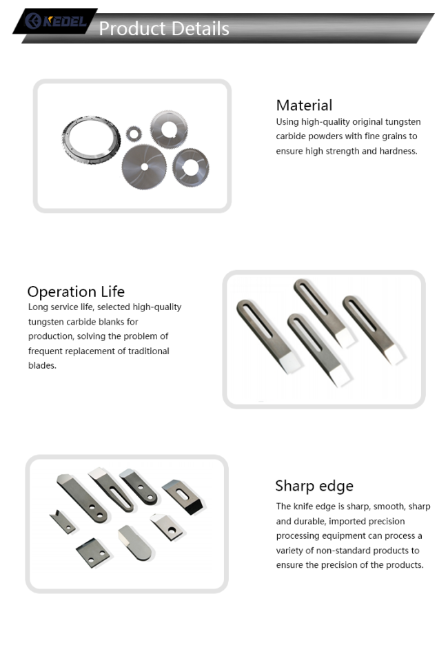 Tungsten carbide circular serrated blade technical diagram