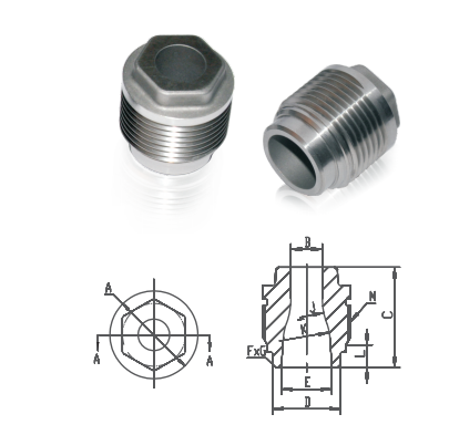 PDC Drill Bit Carbide Tungsten Thread Nozzle technical diagram