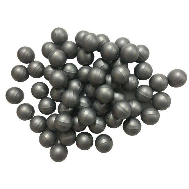 Tungsten carbide ball close-up