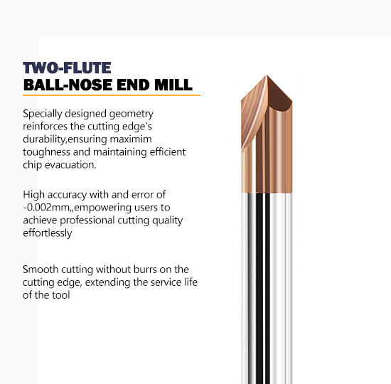 End mill technical drawing