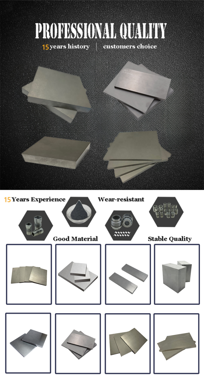Detailed view of tungsten carbide alloy sheet
