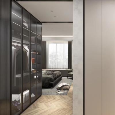China ODM Glass Door Wardrobes Amoire Closet Plywood For Home for sale