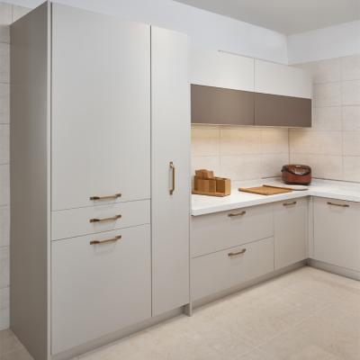China White PVC Kitchen Cabinets Home Cupboards Pantry Full PVC Kitchen Cabinets for sale