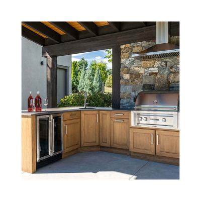 China PVC Stainless Steel Outdoor Kitchen Cabinets Modern Design for sale